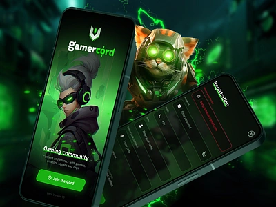 Gaming Community - App Interface app bet betting casino community design gambling game game community gamer gaming illustration interface mobile registration slots social app streaming ui ux