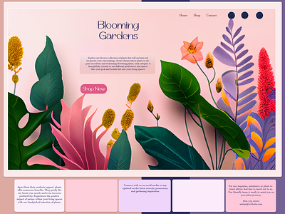 Florist Web Design UI/UX app branding design floral flowers graphic design icon illustration logo tutorial ui uiux ux vector web web design website website design