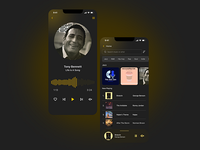 Day009 - Music Player app daily ui design dailyui day009 day09 design ui ux