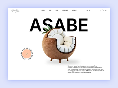 Asabe Furniture adobe illustrator adobe photoshop design figma landing page landing page design ui ui design uiux design