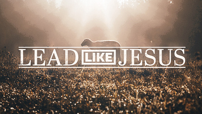 Lead Like Jesus - Sermon Series branding church graphics design graphic design illustration logo sermon series typography