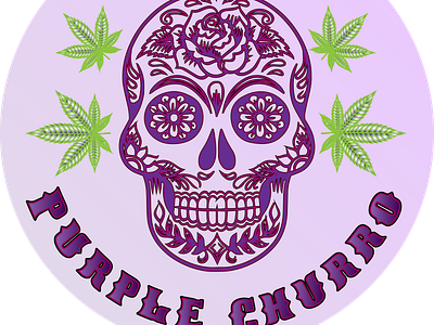Purple Churro Strain Label - .75"x.75"