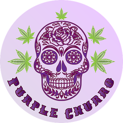 Purple Churro Strain Label - .75"x.75"