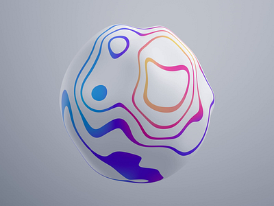 Bubble 3d abstract animation blender blender3d bubble colorful design iridescent lines loop motion graphics render shape sphere