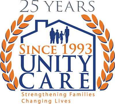 Unity Care 25 Years - logo design adobe illustrator branding design graphic design logo logo design non profit pro bono pro bono publico