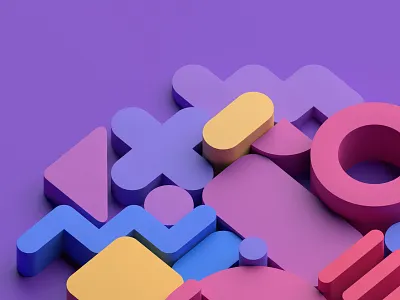 Geometric design 3d abstract art background blender blender3d branding clean colorful design geometric illustration render shape simple