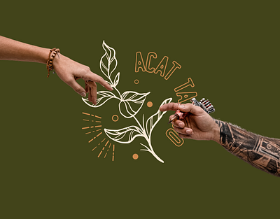 Branding Identity - Acat Tattoo brand identity branding graphic design illustrator logo logo design tattoo tattoo studio