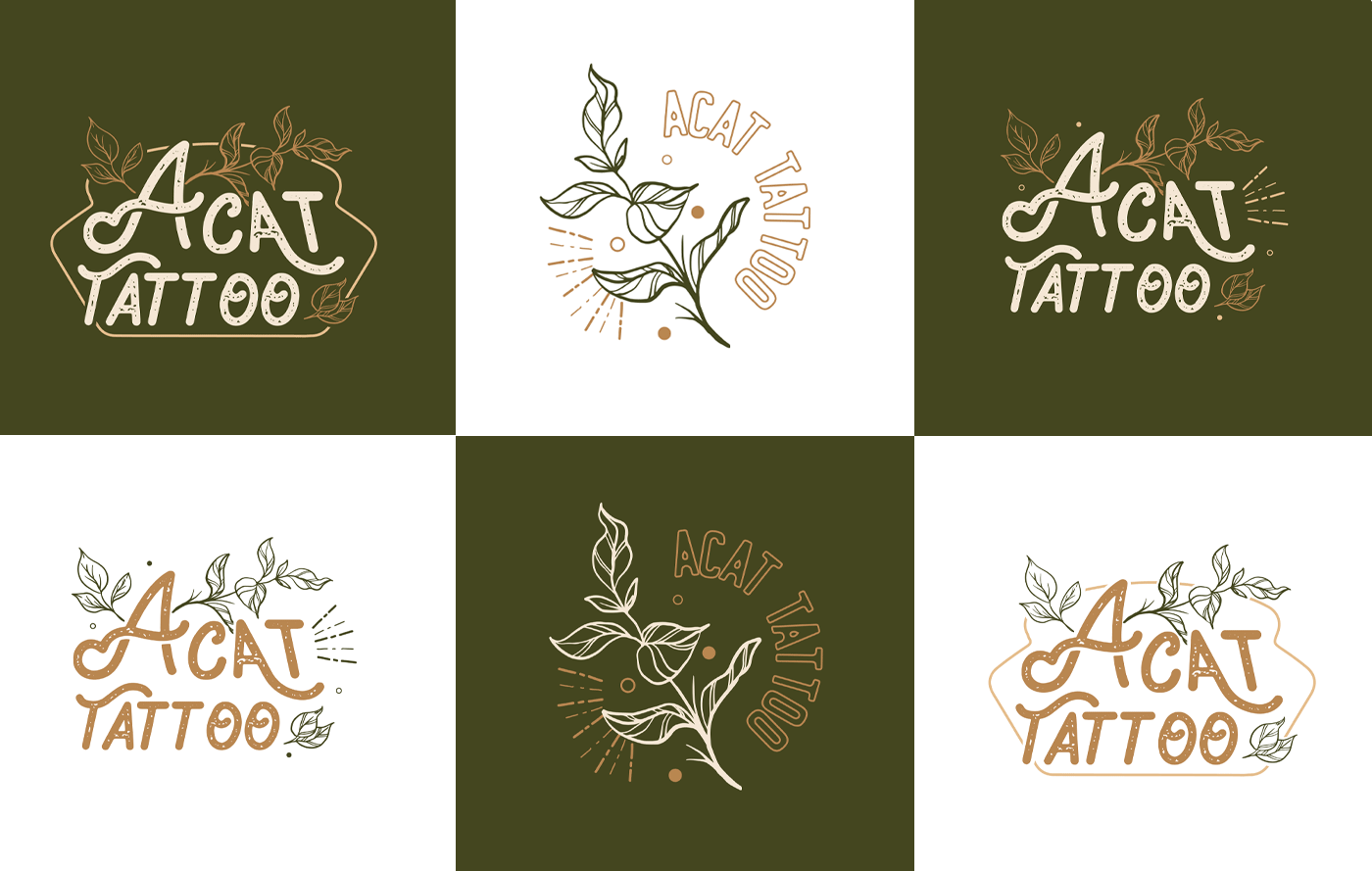Branding Identity - Acat Tattoo brand design branding design illustrator logo vector