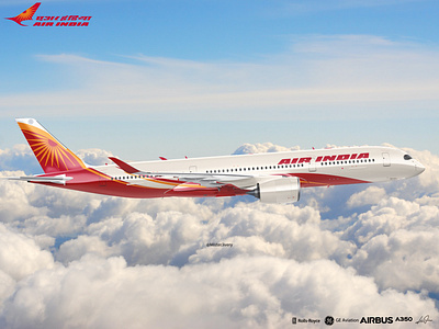 Air India A350-900 Concept Livery branding design graphic design logo typography