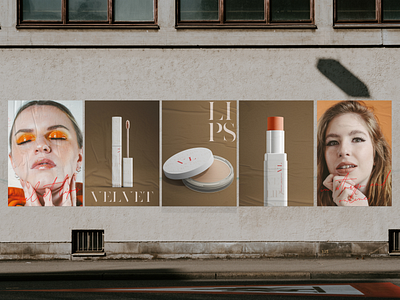 Velvet Lips Cosmetics branding design graphic design