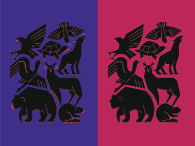 Seneca Nation Clans animals clan animals design graphic design illustration seneca nation