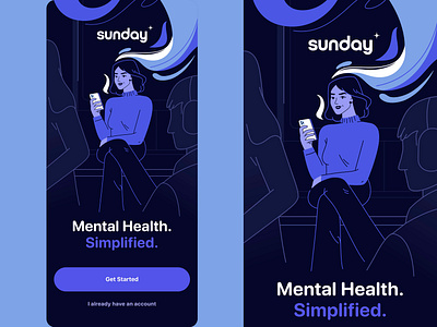 Designs for a mental health App animation app app design application branding character charming color design emoji emojis graphic design icon iconography icons illustration mood sight ui woman
