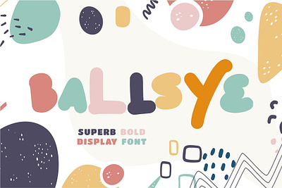 Free Bold Display Font - Ballsye decorative font free font