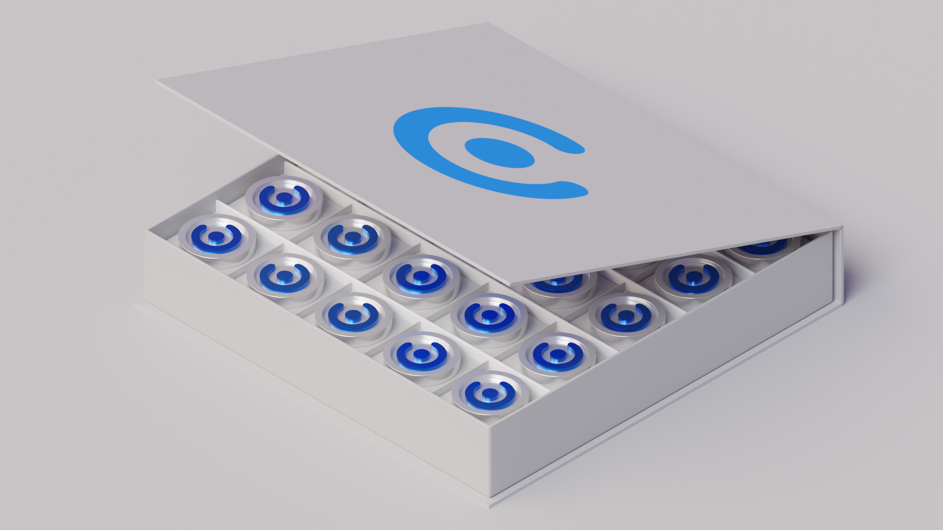 Token Facility Isometric 3D 3d automation blender box crypto cryptocurrency currency design digital drone facility graphic illustration isometric logo modeling production token