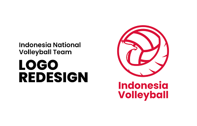 Indonesia National Volleyball Team logo redesign branding concept design logo redesign