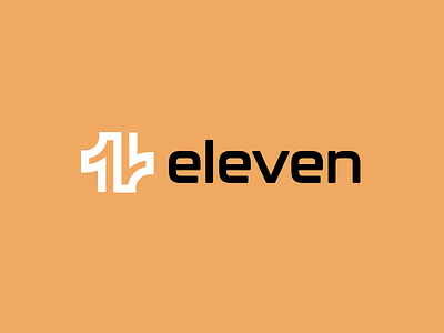 11 eleven 11 bold branding design eleven geometric logo logodesign milestone modern number 11 simple
