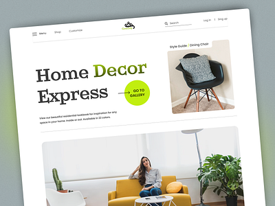 Home Decor Products Website agency branding fashion website graphic design home decor illustration landing page design motion graphics nft website travel website ui ui ux webpage design