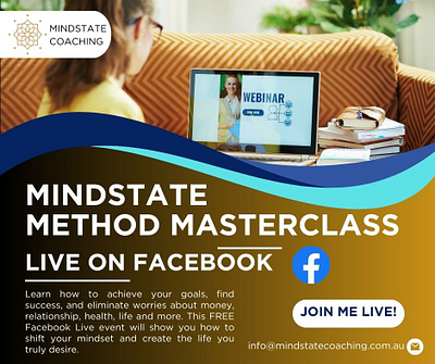 Facebook Post Live Event advertise design graphic design