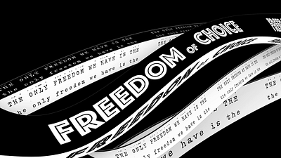 FREEDOM: Kinetic Typography after effects animation
