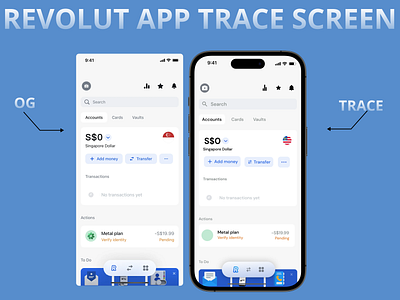 Revolut App Screen Replicated Design branding design graphic design inspiration ios mobile app recreate screen ui
