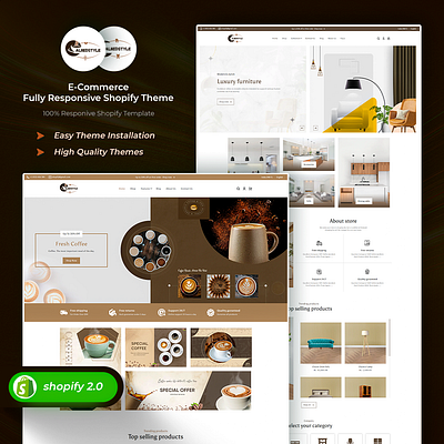 Alliedstyle - Furniture and Coffee Store Shopify 2.0 Responsive css3 design html5 responsive design shopify shopify theme web design