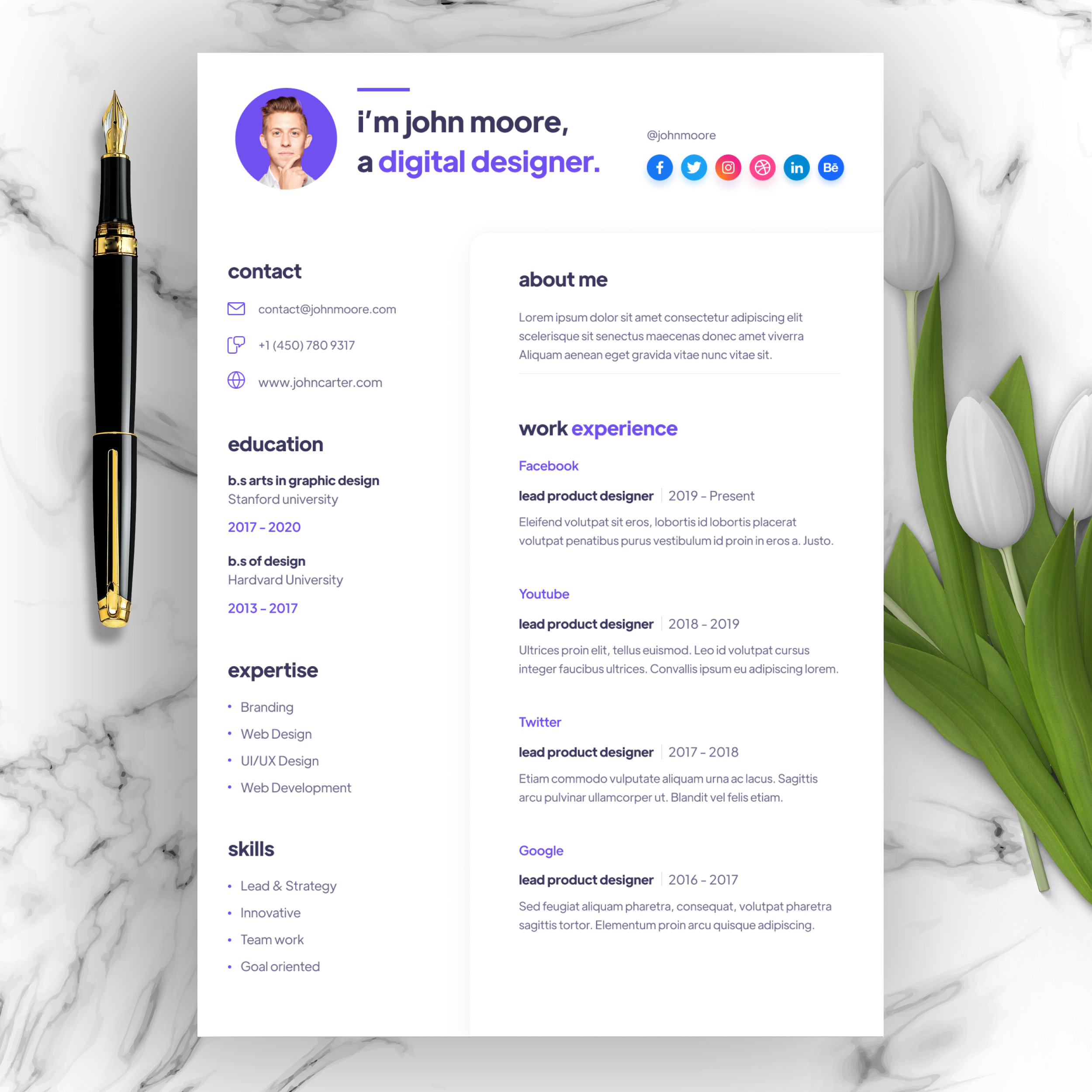 CV/Resume 2-23 cv resume resume design