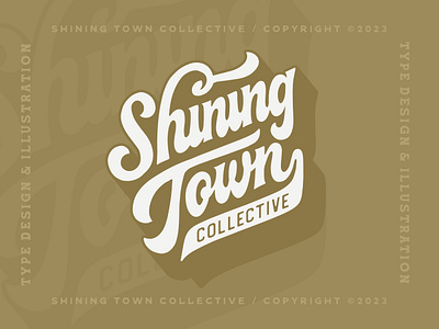 Shining Town Collective Logo Explorations Vol. 01 branding design drawing graphic design hand drawn handlettering illustration lettering logo typography