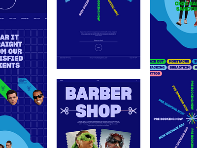 Barber Shop Landing Page barber book concept design home inspiration landing minimal modern page popular portfolio pre ratul ui shop top ui ux web website