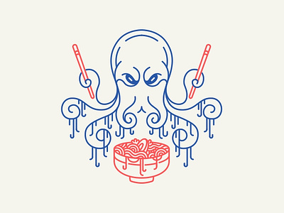 Ramen Octopus 1 animal bowl egg food ink japanese kawaii kraken noodles octopus otaku pasta ramen ramen noodles sea sea monster spaghetti squid tentacles underwater