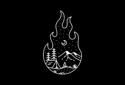 Campfire and Adventure 1 adventure backpacker bonfire camp campfire camping explore fire hiking holiday journey logo mountain national park nature outdoors tent travel vacation wilderness