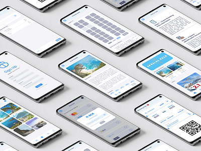 OceanPass - Seamless Ship Ticket Booking App UI Design android app boardingpassqr cleandesign design mobileappdesign mobileticketing shipticketapp shipvoyage ticketbookingapp traveleasy ui uiuxdesign ux