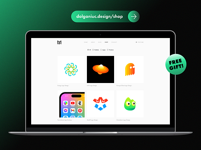 Dolganiuc Design Online Shop Launch, Free Mockup Giveaway brand identity branding browser buy digital download for sale free freebie freelance gift graphic design logo logos mihai dolganiuc design modern portfolio product store website