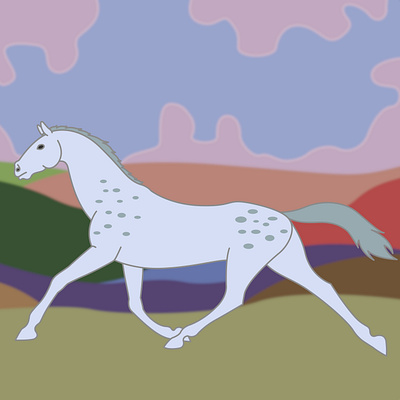 horses graphic design illustration vector vectorart vectorillustration