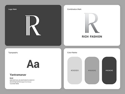 Rich Fashion Logo Design brand identity branding design graphic graphic design illustration logo logo mark showcase vector