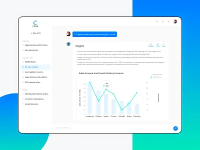 Choir-AI Chat design ui ux web