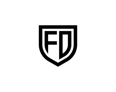 FD Logo design vector template identity