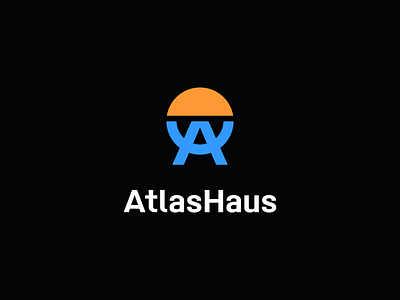 AtlasHaus atlas atlashaus brand identity branding circle construction design emblem geometric graphic design icon identity logo logotype mark monogram shrugged simple sun symbol