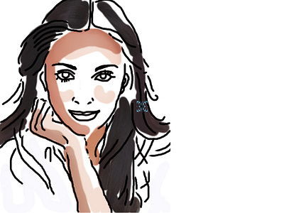 Portrait Practice_ Kiara Advani illustration