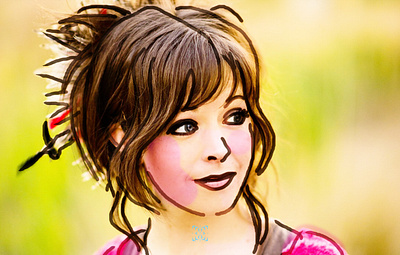 Portrait Practice_ Lindsey Stirling illustration