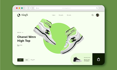 King's Shoe Web Interaction adobe xd creative process. creativeprocess design figma ui userexperience