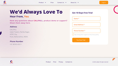 CALLPALL branding contact us design graphic design illustration ui ux