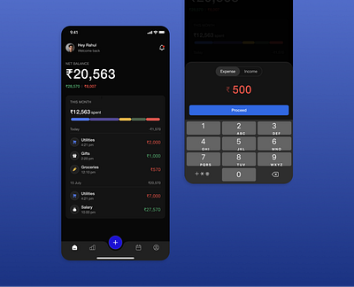 Finance Tracker | Mobile App app budget track finance mobile app ui uiux