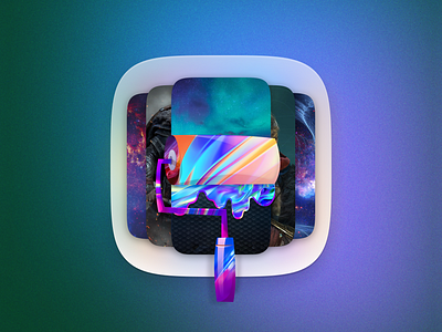 4K Wallpapers App Icon | App Logo 4k wallpaper design redesign redesign solution vibrant colors. wallpaper app wallpaper design