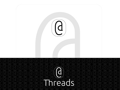 Threads logo 3d @a b c d e f g h i j k branding design flat graphic design icon logo minimal p q r s t u v w x y z threads threads logo