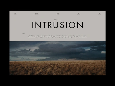 TypoMonday Week N° 29 - 02 cinematic design editorial interaction interface layout minimalistic typography webdesign