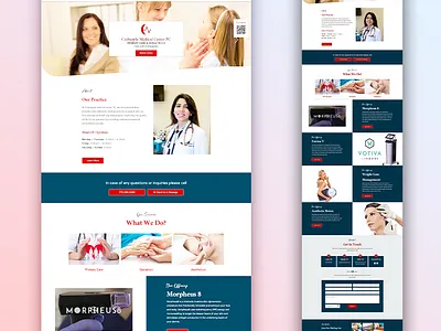 Medical Center Website Design design logo professional website design ui ux web design web designs website website design website designer