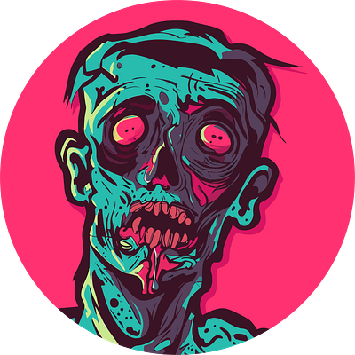 zombie branding design graphic design illustration mugs t shirt vector