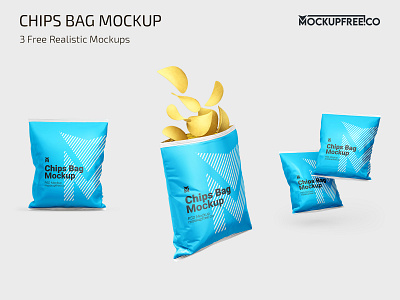 Free Chips Bag Mockup bag bags chips food free freebie mock up mock ups mockup mockups packing photoshop product psd template templates