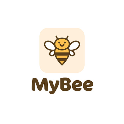 Bee application logo app branding design graphic design illustration logo ui vector