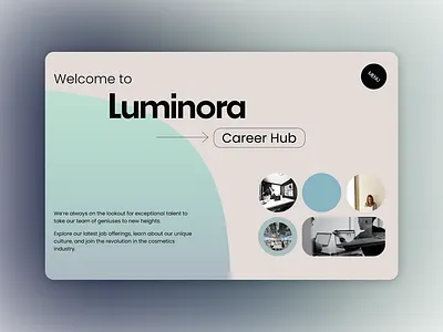 Luminora Career Hub branding design graphic design illustration typography ui